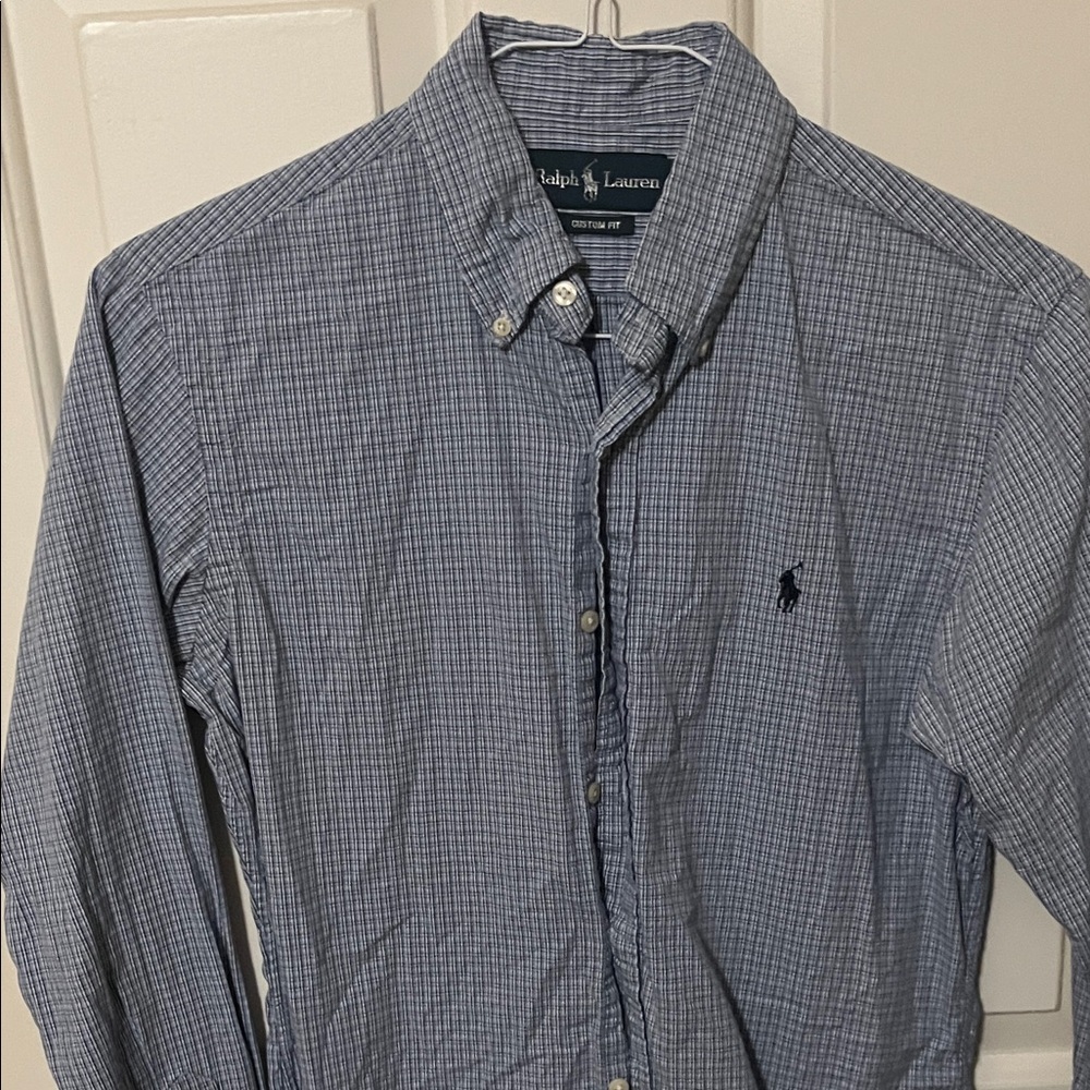 Ralph Lauren Men's Navy Plaid Shirt